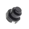 10Pcs Push Button Switch 10X11 250V 1A Flashlight Switch Black Round Lock Flashlight Button Switch On-Off