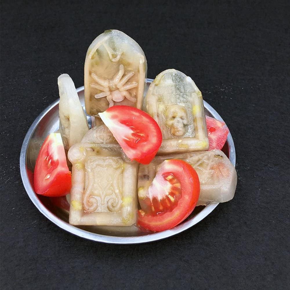 Chocolate Candy Gravestone Tombstone Halloween Decoration Resin Molds Fondant Mould Ice Cube Tray
