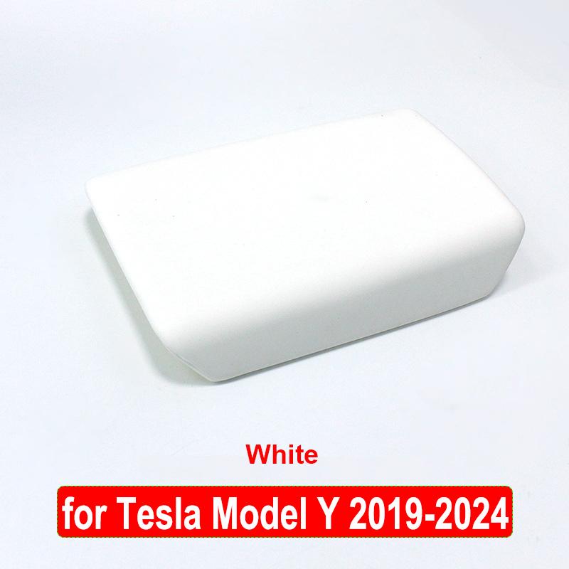 Dla Tesli Model Y Juniper 2025 Pokrowiec Ochronny na Pudełko Podłokietnika Model 3 Highland 2024 2023 2022 Panel Dekoracja TPE Akcesoria Wnętrza