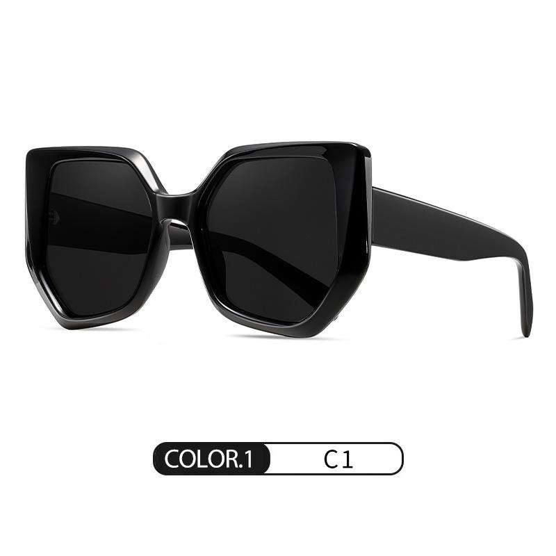 New personalized polarized sunglasses trendy thin face plate sunglasses full frame high-end glasses