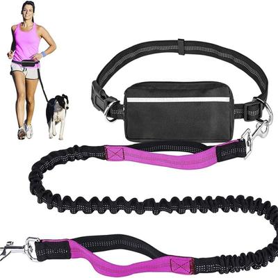 A58Z For Dog Walking And For Pet Running Leash Multifunctional Sports Waist Bag Extended Hand Free Adjustable