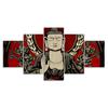 Buddha Mindfulness Canvas 5 Piece Five Panel Wall Print Modern Art Poster Picture Home Decor Gift For Him Her