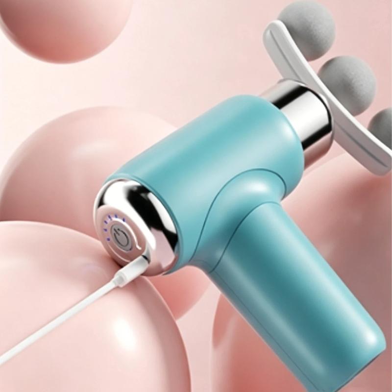 Upgraded Fascia Gun Replaceable 3/5-Head Massager Muscle Relaxation Silent Massager Portable Mini Electric Fascia Massager