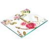 Decorative Glass Kitchen Chopping Board Anchor and Flowers 60x52 Cm