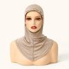 Muslim Ethnic Instant Hijab Diamonds Shwal Women Islamic Scarf Turban Arabic Khimar Fashion Plain Ramadan Headwraps Amira Niqab