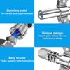New Stainless Steel Car Grease Gun Syringe Tip - Double Handle Oil Lubricant Nozzle for Auto Repair Accessories