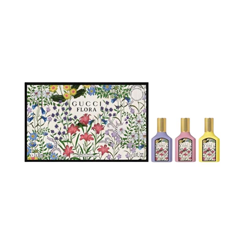 Gucci Flora Perfume Sample Set Eau De Parfum EDP 30ml*3 30ml*3