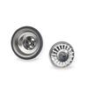 304 Stainless Steel Kitchen Sink Strainer Basket with Food Debris Filter Removable Double Layer G1 12 Compatible