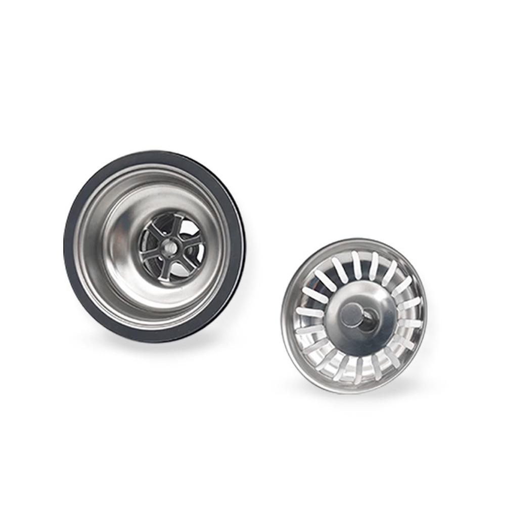 304 Stainless Steel Kitchen Sink Strainer Basket with Food Debris Filter Removable Double Layer G1 12 Compatible