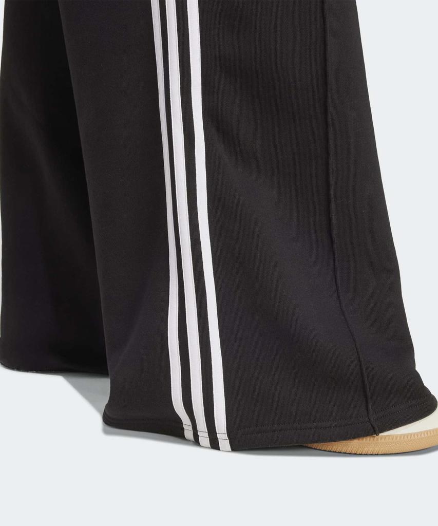 ADIDAS 3-Stripe Wide Sweatpants - Black:White / Jv7473