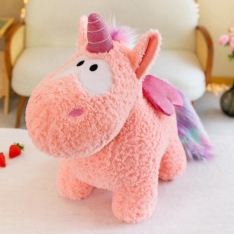 Unicorn Plush Toy Large Size With Pp Cotton Filling For Kids Bedroom Decor