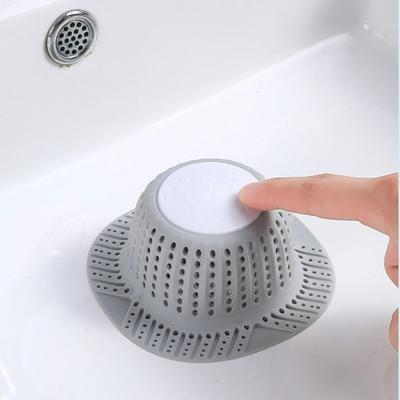 1PC Sink Strainer Bathroom Anti-blocking Silicone Floor Drain Cover Sewer Outlet Shower Drain Hair Catcher Kichen Accessories