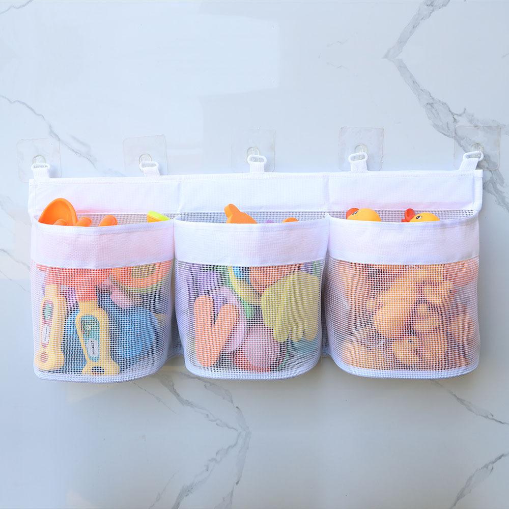 Bathroom Children's Toy Storage Bag Multi-compartment Large-capacity Wall Hanging Bag