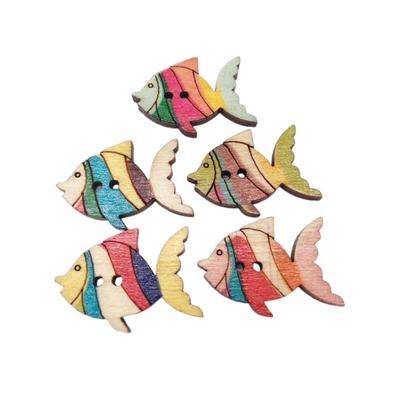 50Pcs/Pack Cute Cartoon Bee Environmental Protection Buttons