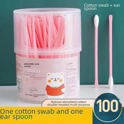 Multi-Function Ceramic Ear Cleaner with Disinfectant Cotton Swabs