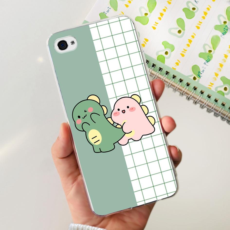 For iPhone 4 Case 3.5" Cute Cartoon Leopard Transparent Silicone Soft Cover For iPhone 4s iPhone4 Funda iPhone4s Shockproof Capa