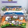 3pcs Duvet Cover Set (1*Duvet Cover + 2*Pillowcase, Without Core), South Sydney Rabbitohs Print Bedding Set, Bedroom Decor, All‑Season, Birthday Gift