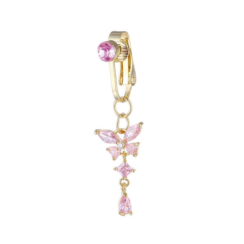 No Piercing Belly Button Clamp Easy To Wear Navel Rings Comfortable Women Body Adornment For Parties And Daily Wear