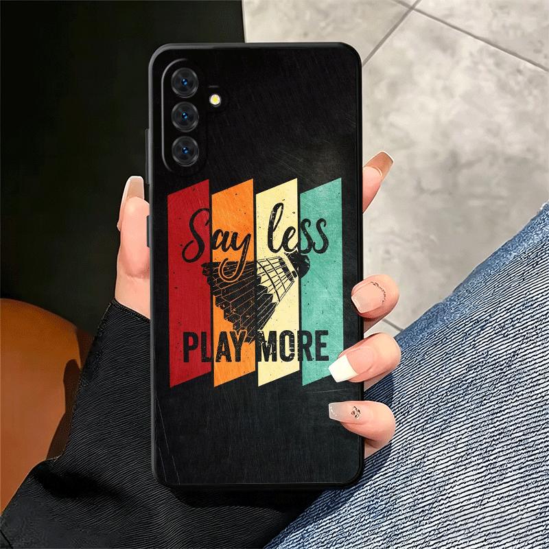 Badminton Sport Soft Phone Case for Samsung A17 A37 A57 A16 A26 A36 A56 A15 A25 A35 A55 A14 A24 A34 A54 A13 A23 A33 A53 A52 A12