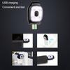 Outdoor Sports LED Clamp Lamp Cap Belt Flashing Clamp Light Mini Emergency Warning Light USB Charging For Fishing Hiking Running