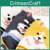 Niedliche Baumwollsocken mit Cartoon-Hundenmotiv für Damen im klassischen Rundhals-Design