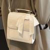 High-end Shoulder Bag for Women with Shoulders and Women's Fashionable Personality and Simple College Style Bow Crossbody Bag