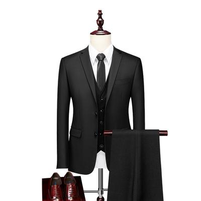 Elegantní oblek pro muže Svatba 3 kusy 2 sady Blazery Celá bunda Vesta Kalhoty Formální Móda Kabáty Klasický kostým