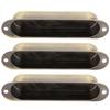3Pcs Closed Pickup Cover Single No Hole Brass Instrument Guitar Musical AccessoriesBronze