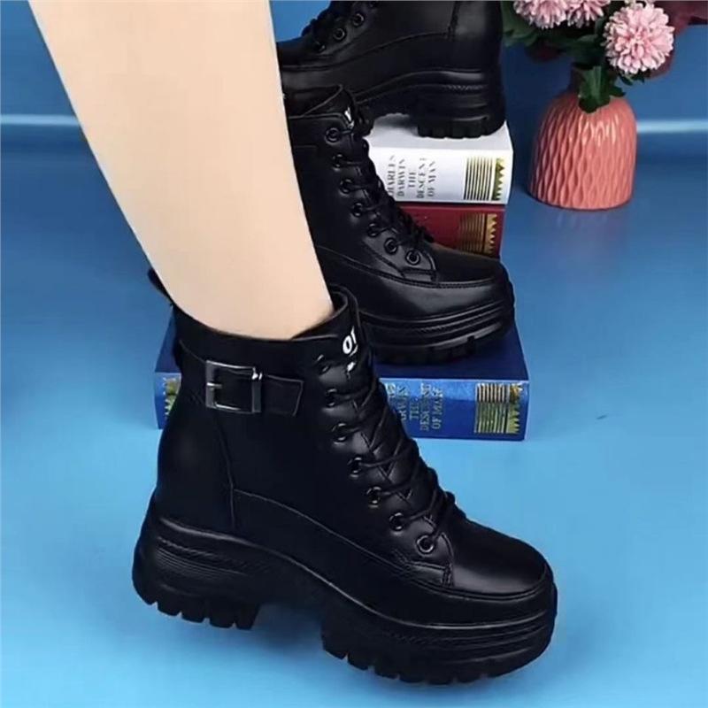 

Short boots for women 2026 new autumn and winter with plush cotton boots versatile short boots for women 34