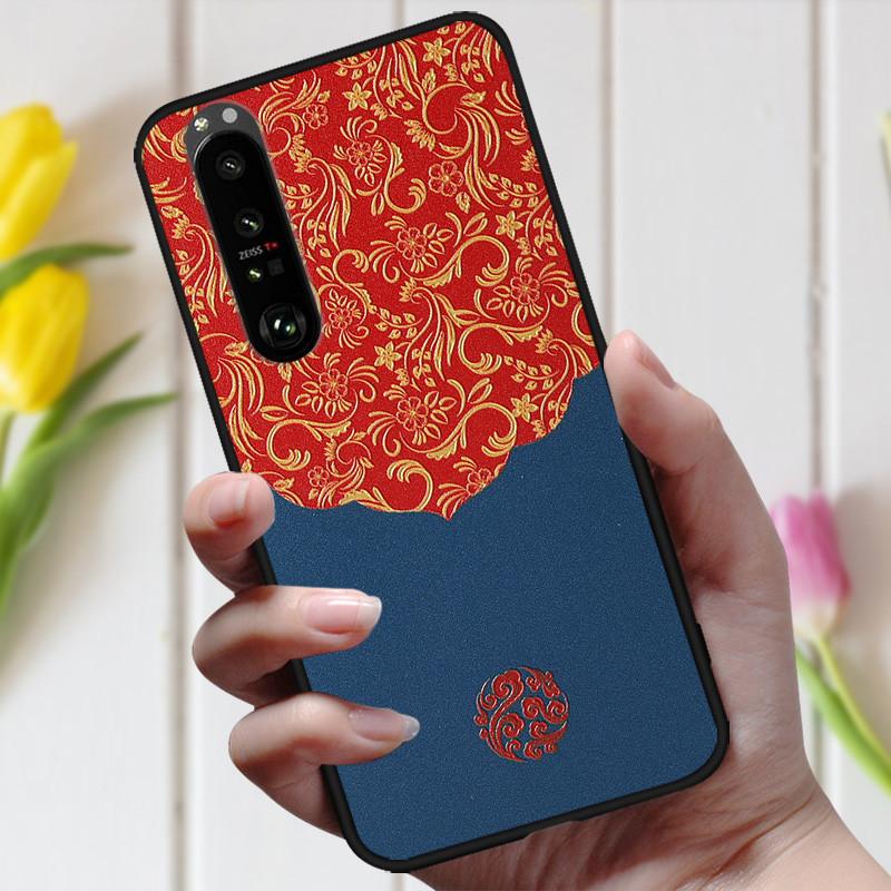 3D Emboss Flower Case For Sony Xperia 10 III Cover Cute Relief Case For Sony Xperia 1 III 5 III 10III Phone Case Coque Fashion