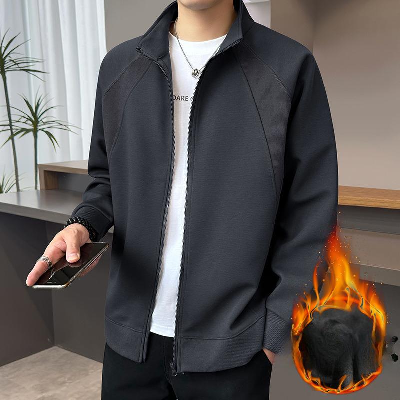 Spring and Autumn Men's New Trendy Casual Loose Men's Stand-up Collar Jacket Autumn Top