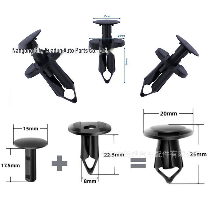 125pcs Universal Bumper & Fender Clips for Honda & Toyota