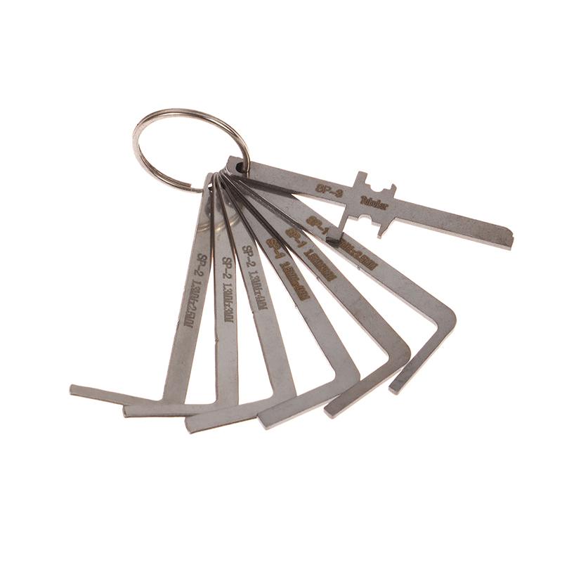 

7 шт. Мастер-ключи Металлические Запасные Ключи Скелетного Типа Набор Разных Форм Отмычка Аварийный Инструмент