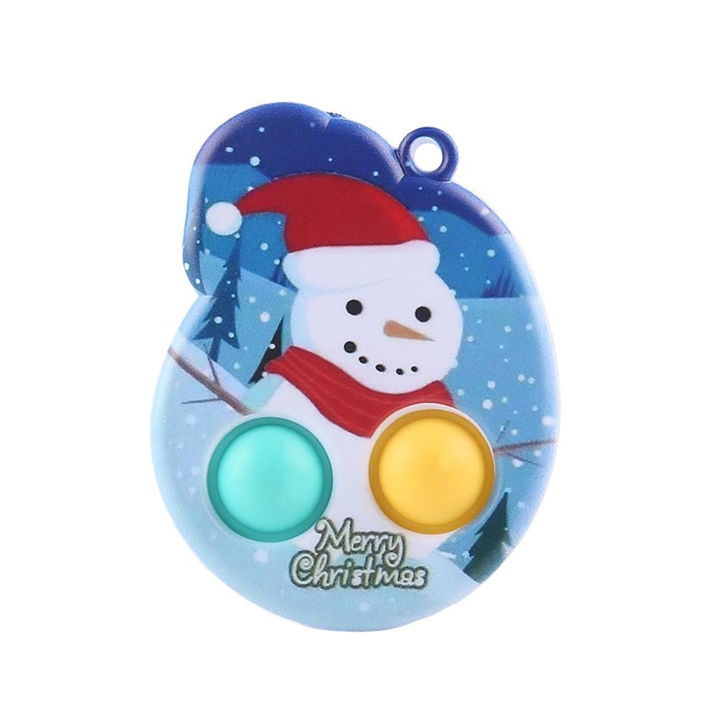 Christmas Silicone Sensory Decompression Desktop Puzzle Decompression  KeychainToy