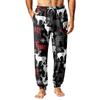 Men's Christmas Pajama Pants with Holiday Print for Fall and Winter Sleep Wear
