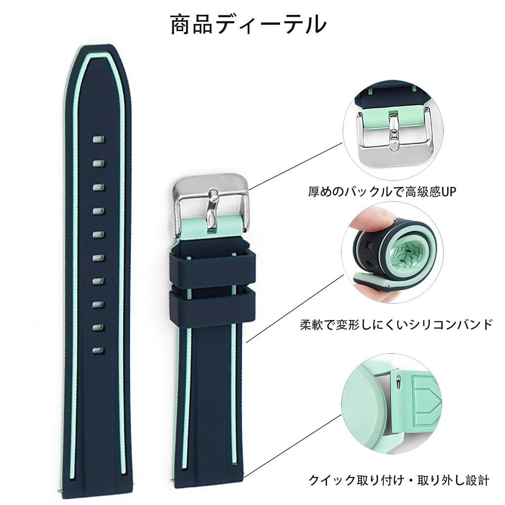 20mm Watch Band for Swatch x OMEGA Speedmaster Silicone Watch Strap for Swatch and Quick Release Replacement Tool and 3 Spring Bars Included [Ylfcly]