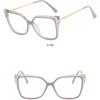 Damen-Brille, Anti-Blaulicht, modisch, Retro, Persönlichkeit, Minimalismus, großer Rahmen, schlichte Brille, Fahren, Reisen, Student, Pendeln, Brille