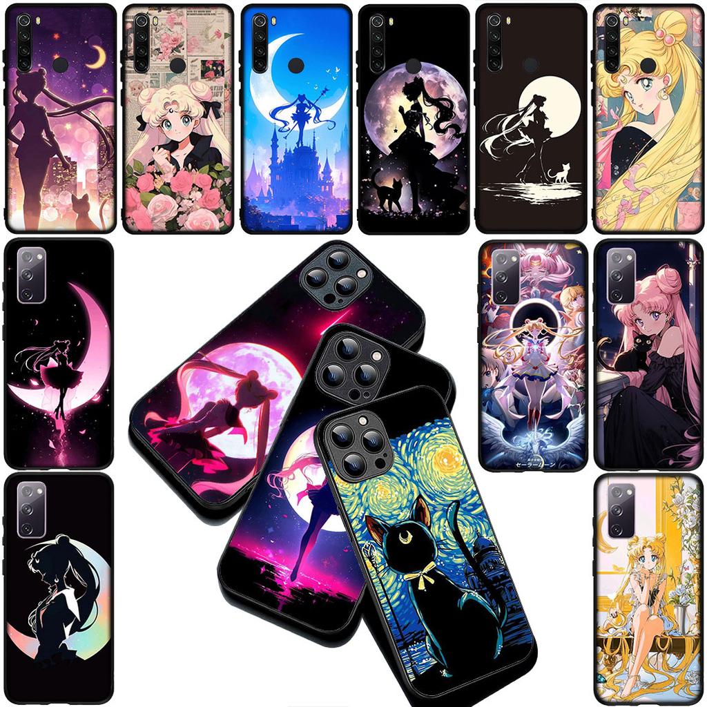 Girl S-Sailors-Cartoon Moon Silicone Cover for Xiaomi Redmi Note 14 13 Pro Plus ProPlus 14C A3 Pro+ 14Pro 5G Coque Phone Case