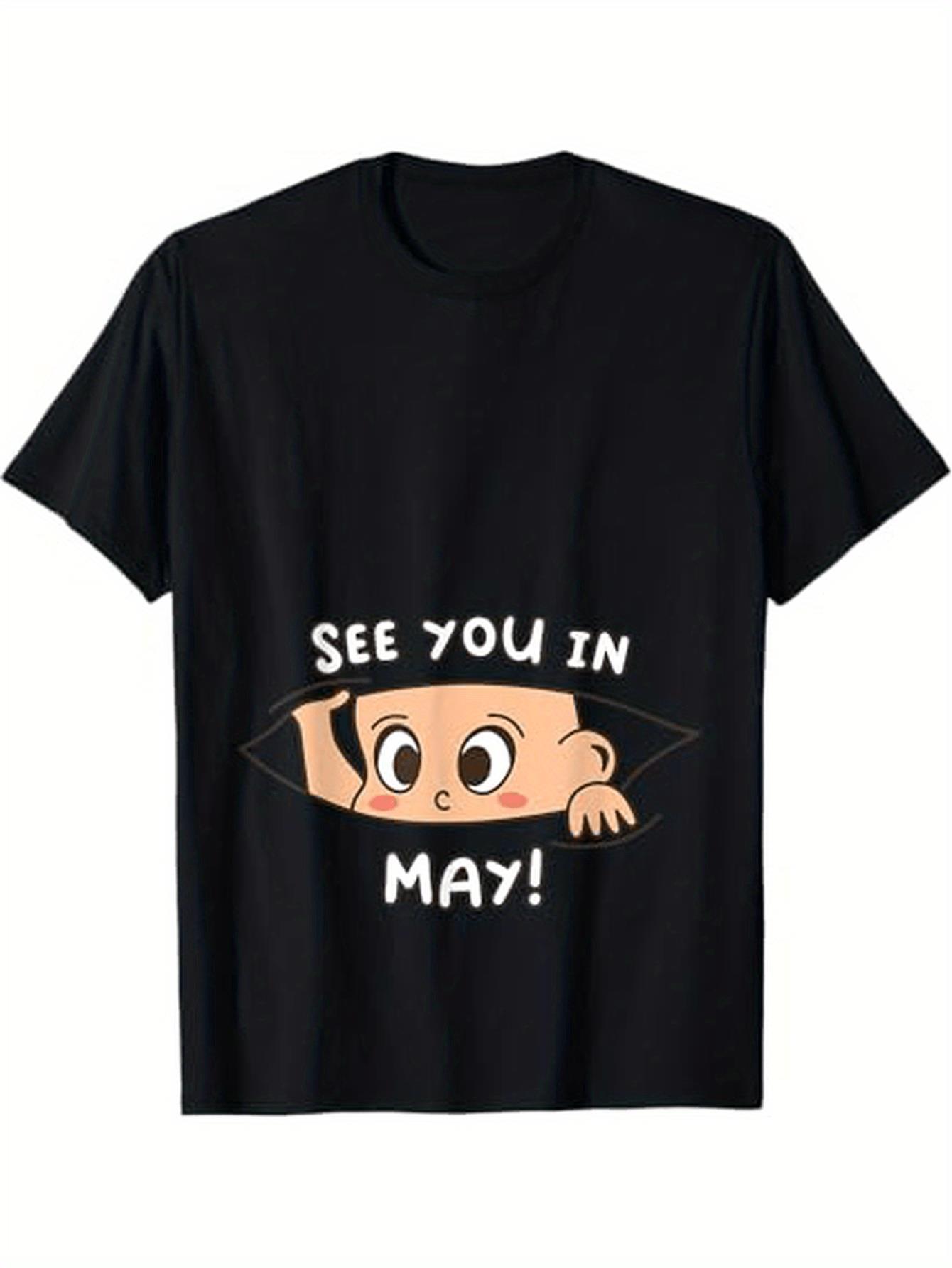 

[ Graphic T-Shirt] Pregnancy Celebration See You in May Graphic T-Shirt L