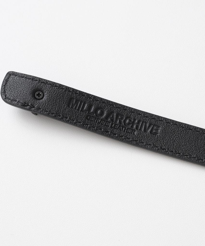 Millo Archive Chize Leather Bracelet [Black]