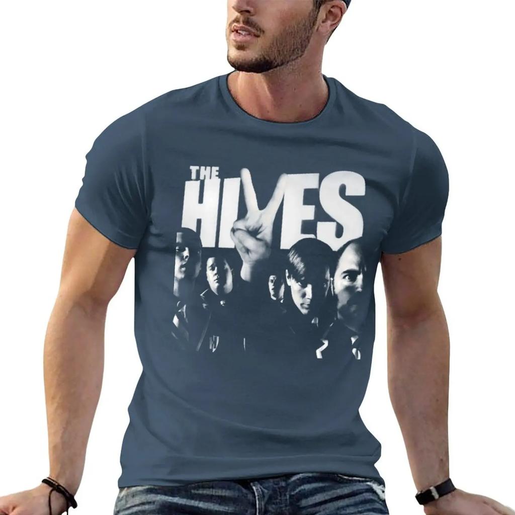 Band The Hives Vintage Tshirt Oversized Boys Whites Shirts Graphic Tee Plus Size Unisex Clothing