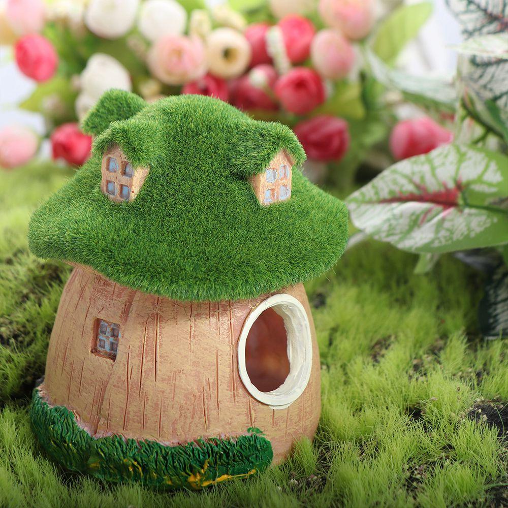 Decorative Aquarium Mushroom House Realistic Simulation Fish Mushroom Shelter Resin Shrimp Hideout for Hermit Crab Shrimp