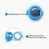 USB Rechargeable LED Lights Herb Container 50ml Moisture Proof Stash Jar with Magnifying Lid for Spices and Herbs