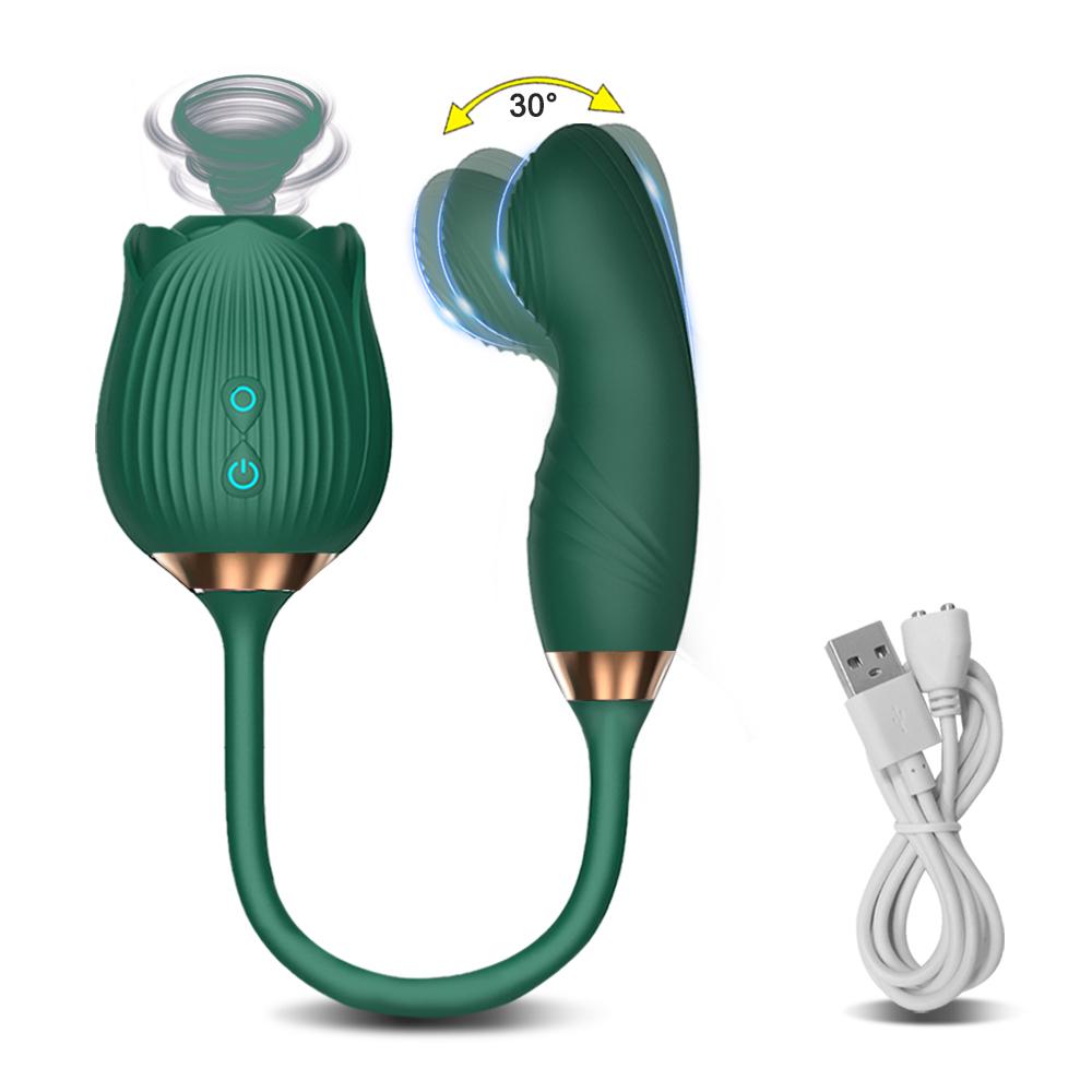 Sucking Vibrator Women's Vaginal Stroking Stimulator G-spot Vibrator Rose Masturbation Device Massage Adult Sex Toys