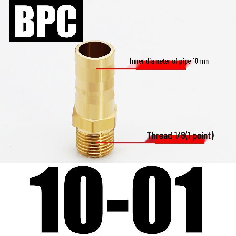 All-Copper Male Thread Fittings: Pagoda Head, PC6/8/10, 4-Point & 6-Point for Water/Gas Hoses
