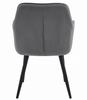 JORK Chair - Dark Gray Velvet / Black Legs X 1