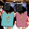 Kształt litery V Kran Do Xiaomi Redmi 13C Note13 12 Pro Plus 5G Note 9 13T Pro POCO X6 F5 F6 Czarne Hartowane Szkło Etui na Telefon