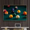 Vintage Bilardo Duvar Resimleri Snooker Tuval Boyama Duvar Sanatı Modern Spor Posterleri Baskılar Oturma Odası Kulübü Duvar Dekor için