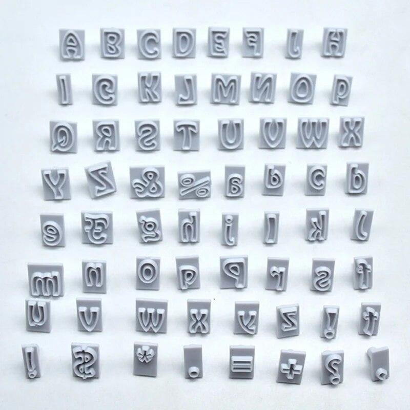 

64 шт. английский алфавит символ помадка резки DIY инструменты для выпечки торт плесень