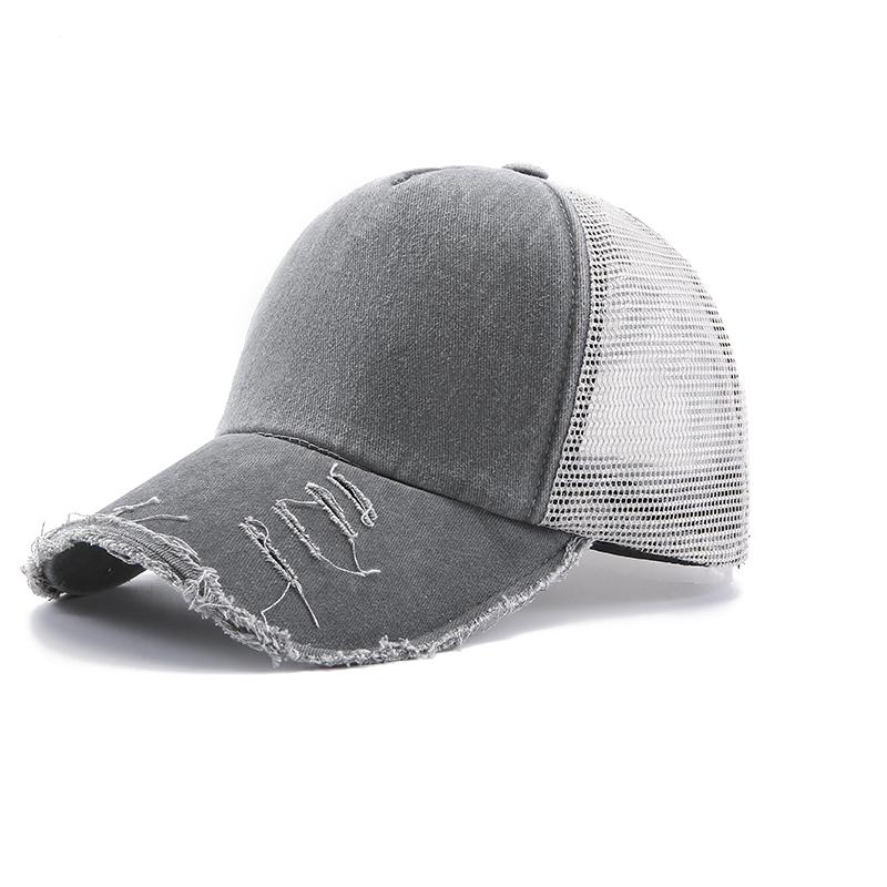 Summer Mesh Baseball Cap Outdoor Breathable Sun Hats For Women Men Washed Cotton Snapback Fashion Casual Hip Hop Caps